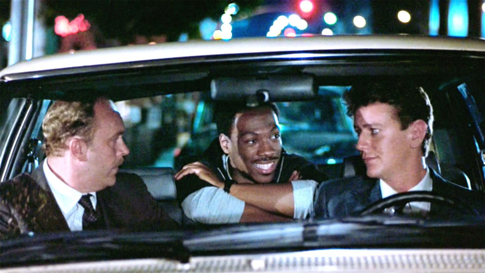 Eddie Murphy being a cop in his role in Beverly Hills Cop