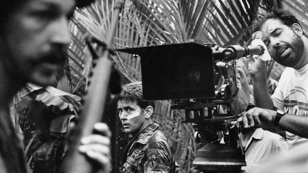 Francis Ford Coppola on the sets of Apocalypse Now 