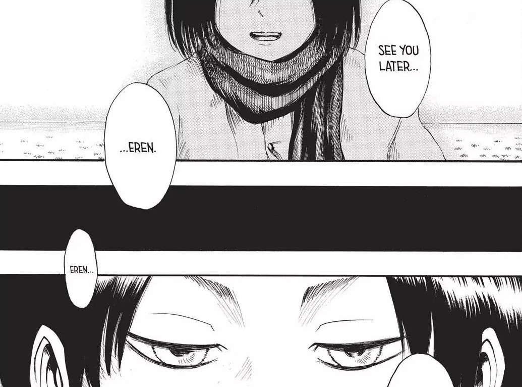 Mikasa Saying See You Later