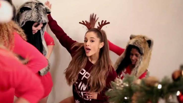 Ariana Grande’s Santa Tell Me cover secured second position