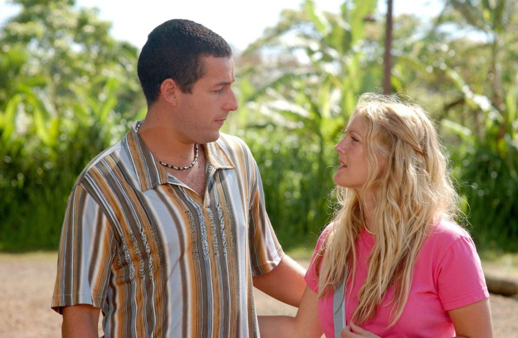 Adam Sandler and Drew Barrymore in 50 First Dates