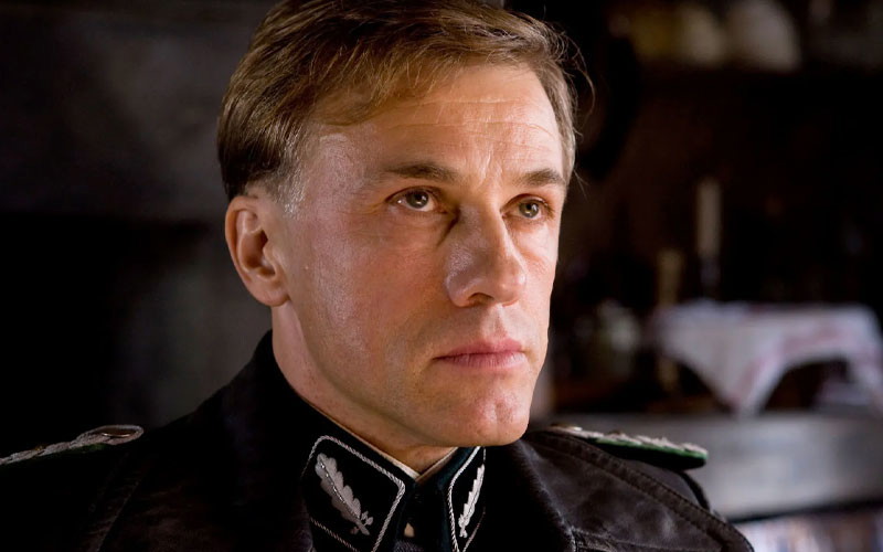 Christoph Waltz as the antagonist in Inglourious Basterds