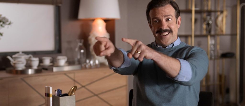 Jason Sudeikis in Ted Lasso. Credit: Apple TV+