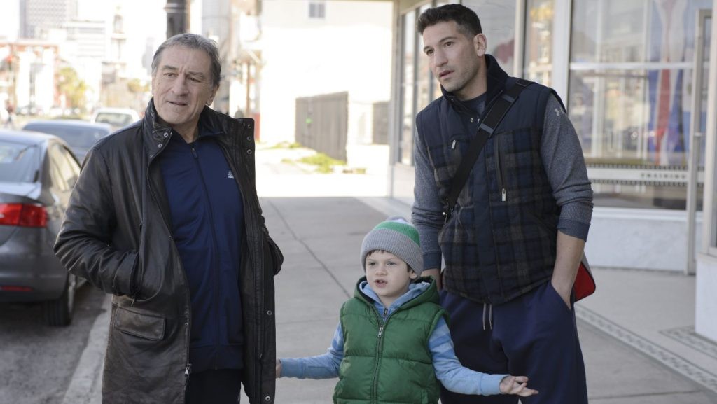 Bernthal (R) in a still from the movie