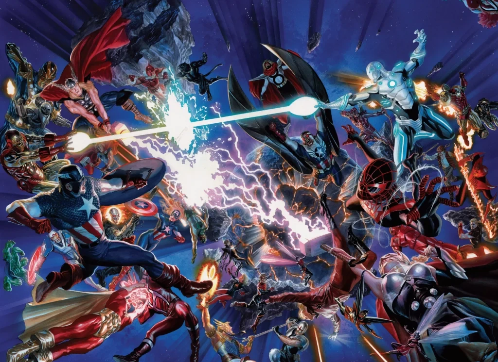 An illustration from Avengers: Secret Wars 2015 by Marvel Comics
