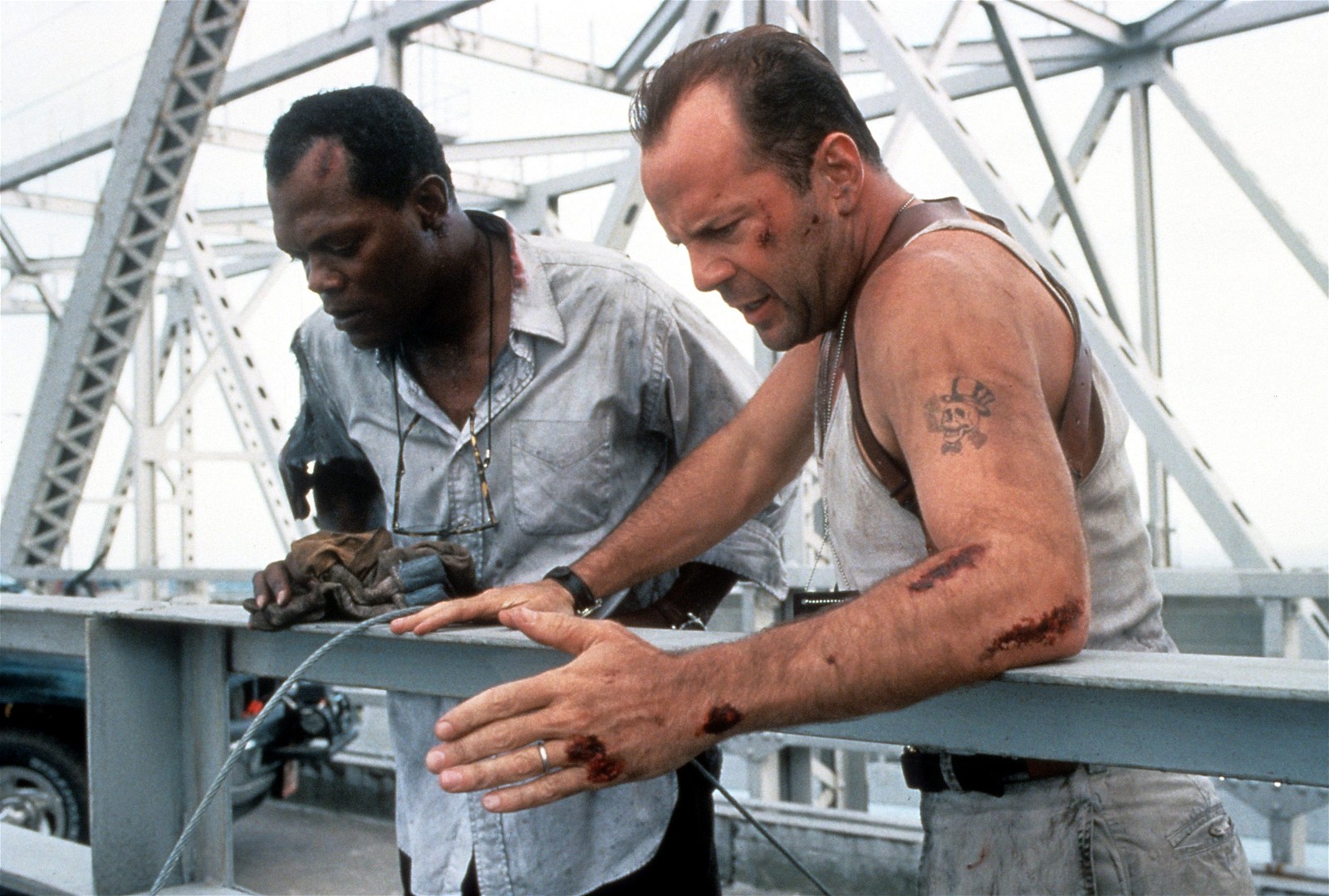 Samuel L. Jackson and Bruce Willis in Die Hard with a Vengeance (1995)