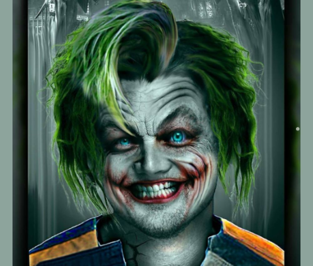 Leonardo DiCaprio as Joker | Fan Art via @royy_ledger on IG