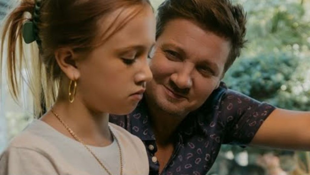 Renner with his daughter with Ava in Wait