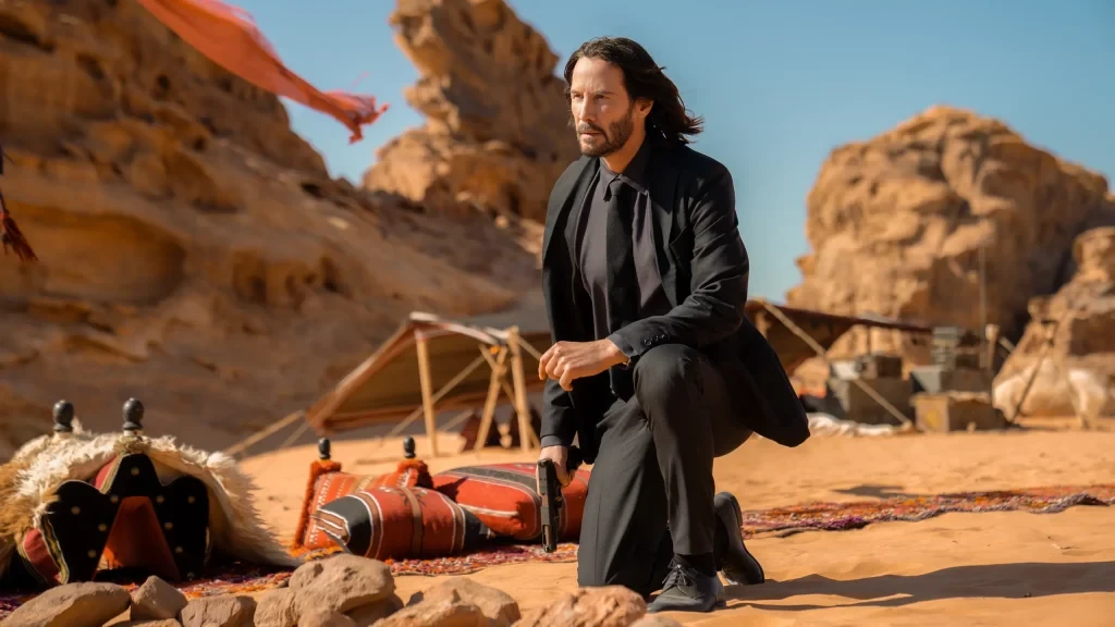 The opening sequence of John Wick: Chapter 4