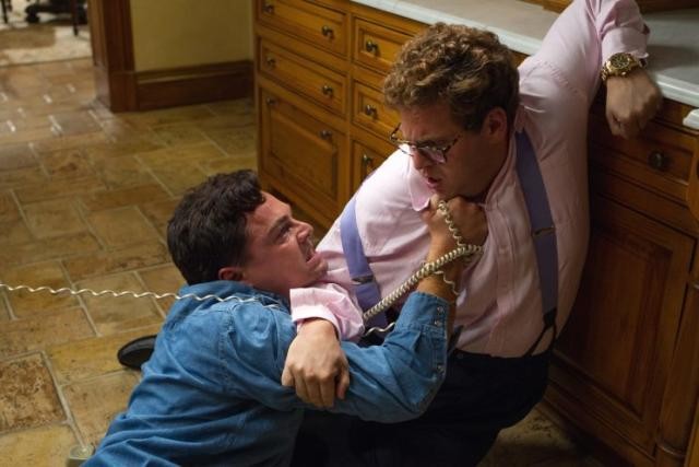 Jonah Hill and Leonardo Di Caprio in The Wolf of Wall Street 