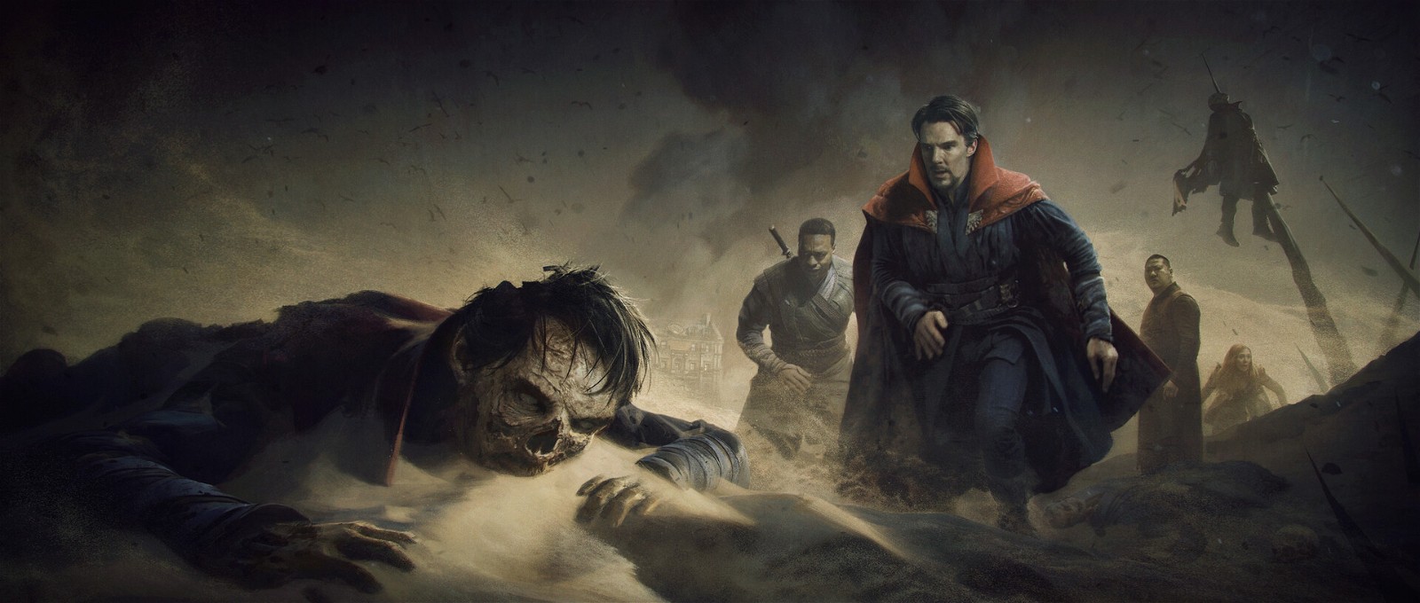 The concept art created by Thomas du Crest shows Benedict Cumberbatch in the Incursion.