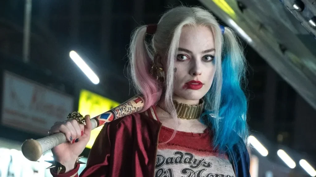 Margot Robbie as Harley Quinn in a still from Suicide Squad