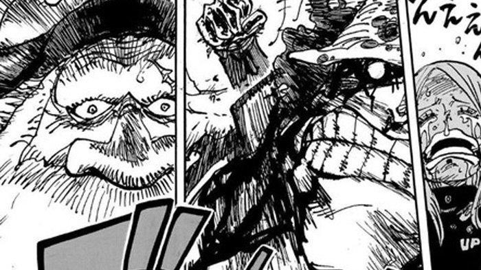 One Piece chapter 1103 showcases Kuma aiming a punch at Saint Jaygarcia Saturn