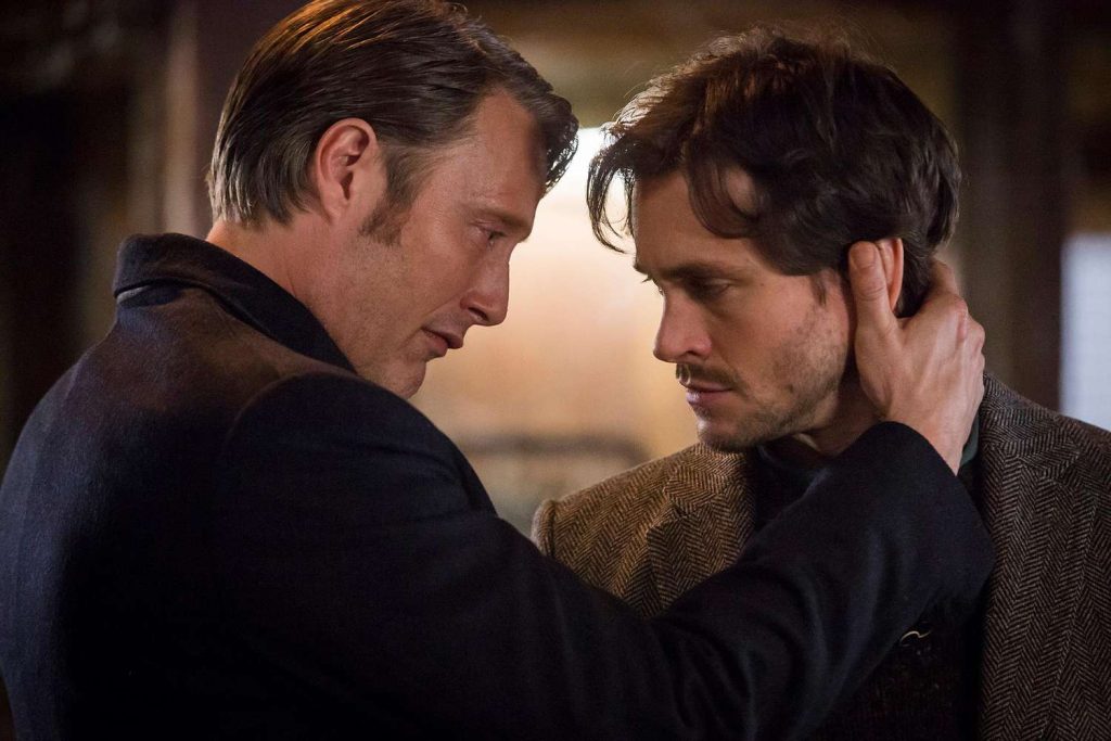 Mads Mikkelsen and Hugh Dancy in Hannibal