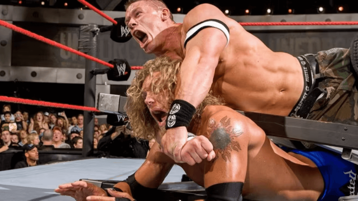 John Cena in the Unforgiven 2006 match against Edge