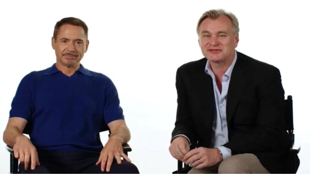 Robert Downey Jr. and Christopher Nolan in WIRED's Interview