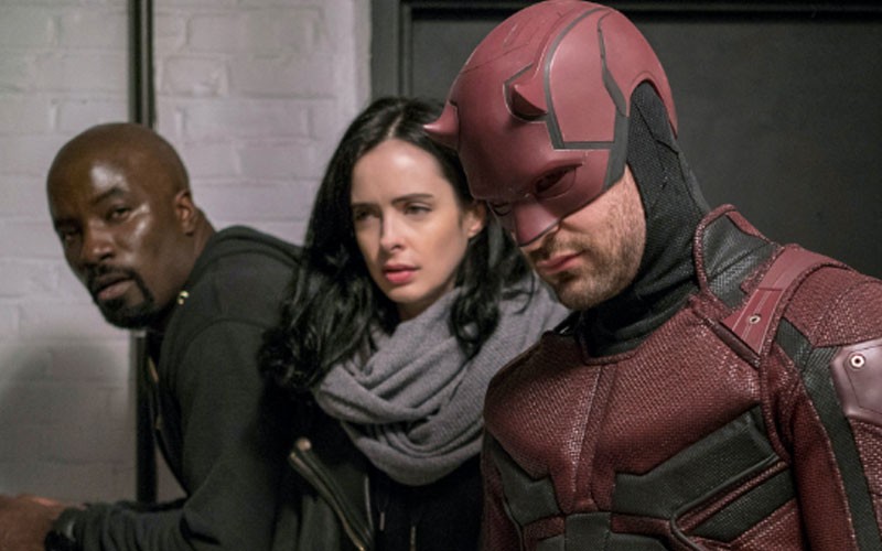 Daredevil, Jessica Jones and Luke Cage in Netflix's Defenders