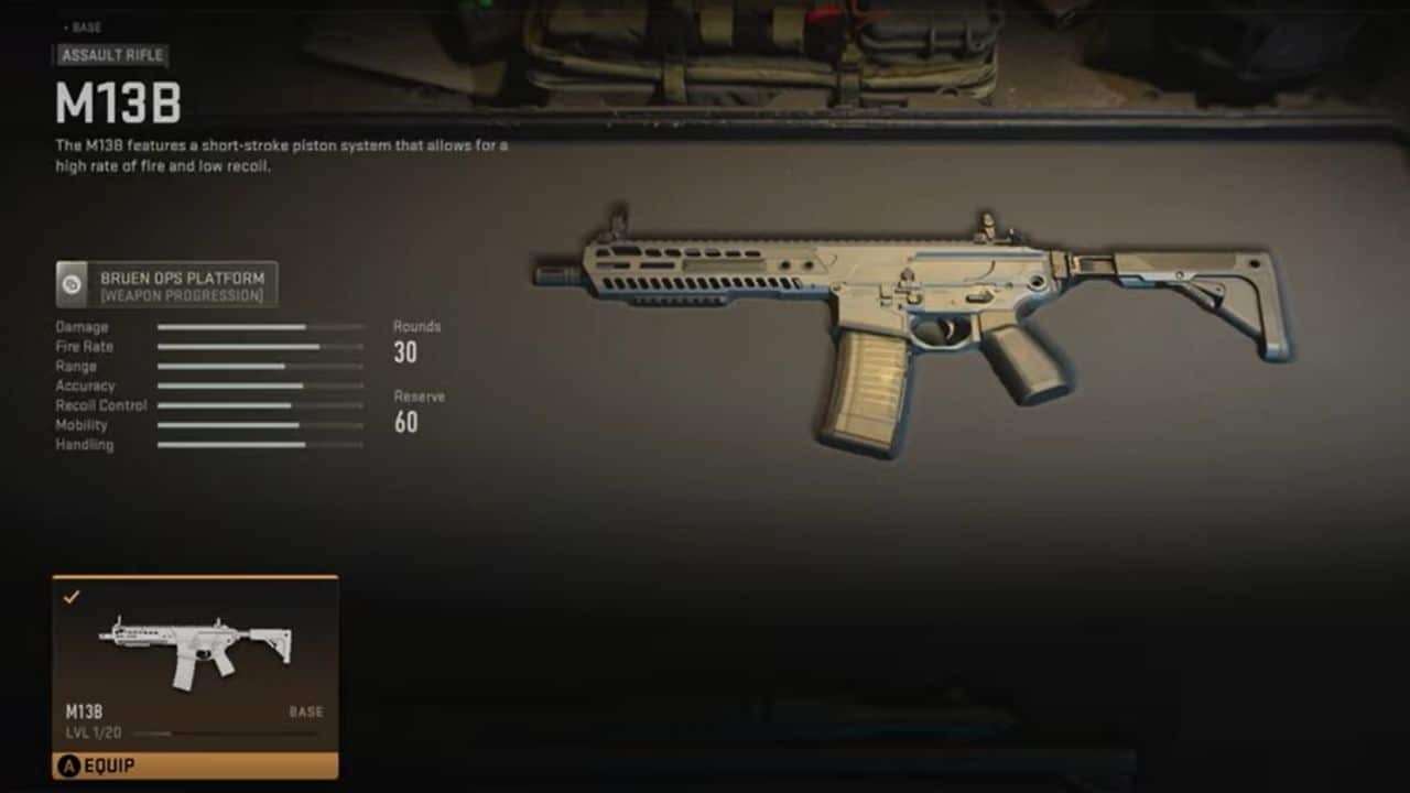 M13B in Call of Duty: Warzone