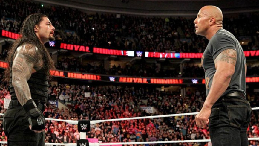 The Rock (R) is likely to fight Roman Reigns (L) — WWE