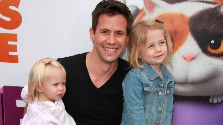Christian Oliver with his daughters Madita Klesper and Annik Klesper