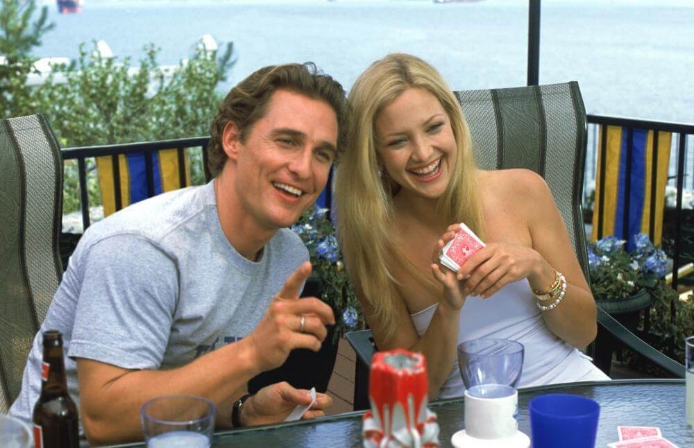 Matthew McConaughey and Kate Hudson in a still from How to Lose a Guy in 10 Days