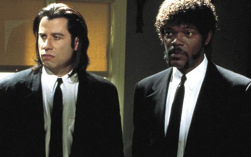 John Travolta and Samuel L. Jackson in Pulp Fiction 