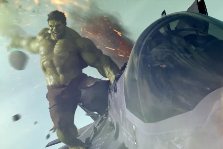 The Hulk in a still from The Avengers 