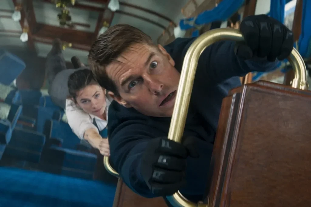 Tom Cruise and Hayley Atwell in a still from Mission: Impossible- Dead Reckoning Part One