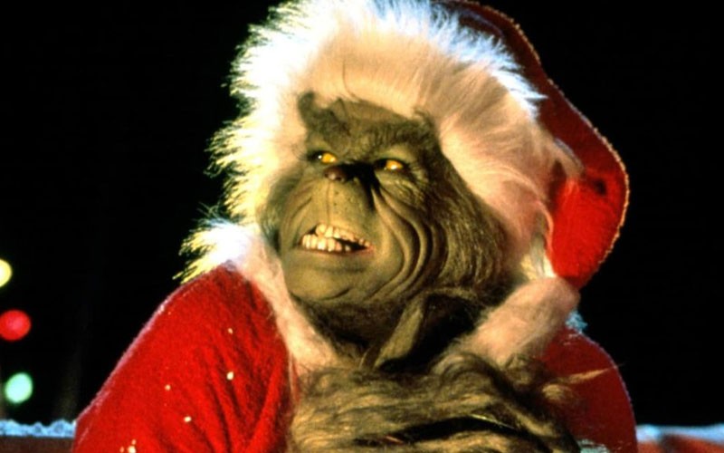 Jim Carey as The Grinch in How The Grinch Stole Christmas
