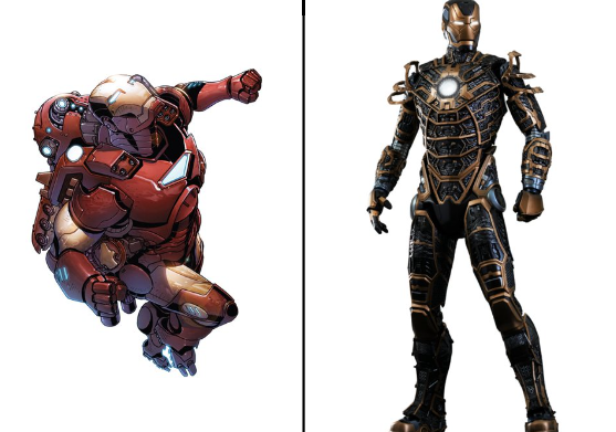 Iron Man Armor Model 41 and Mark XLI 