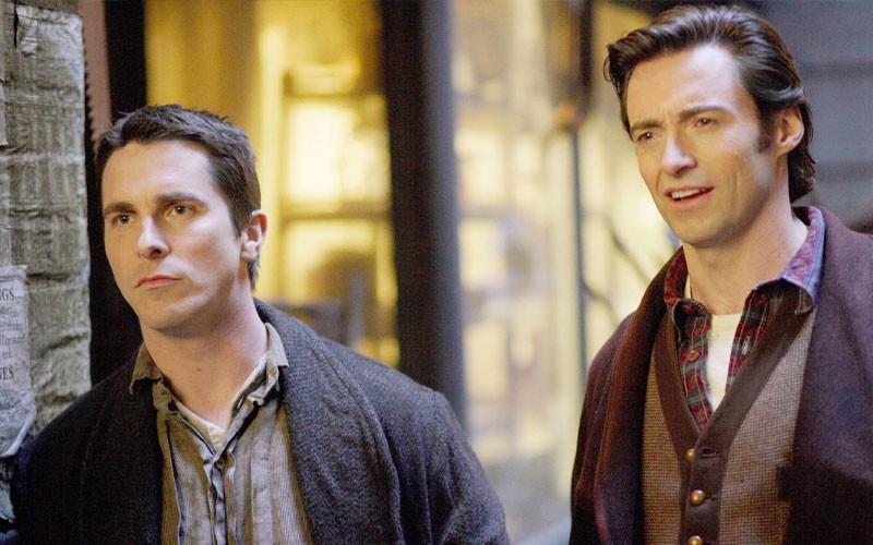 Christian Bale and Hugh Jackman in The Prestige 