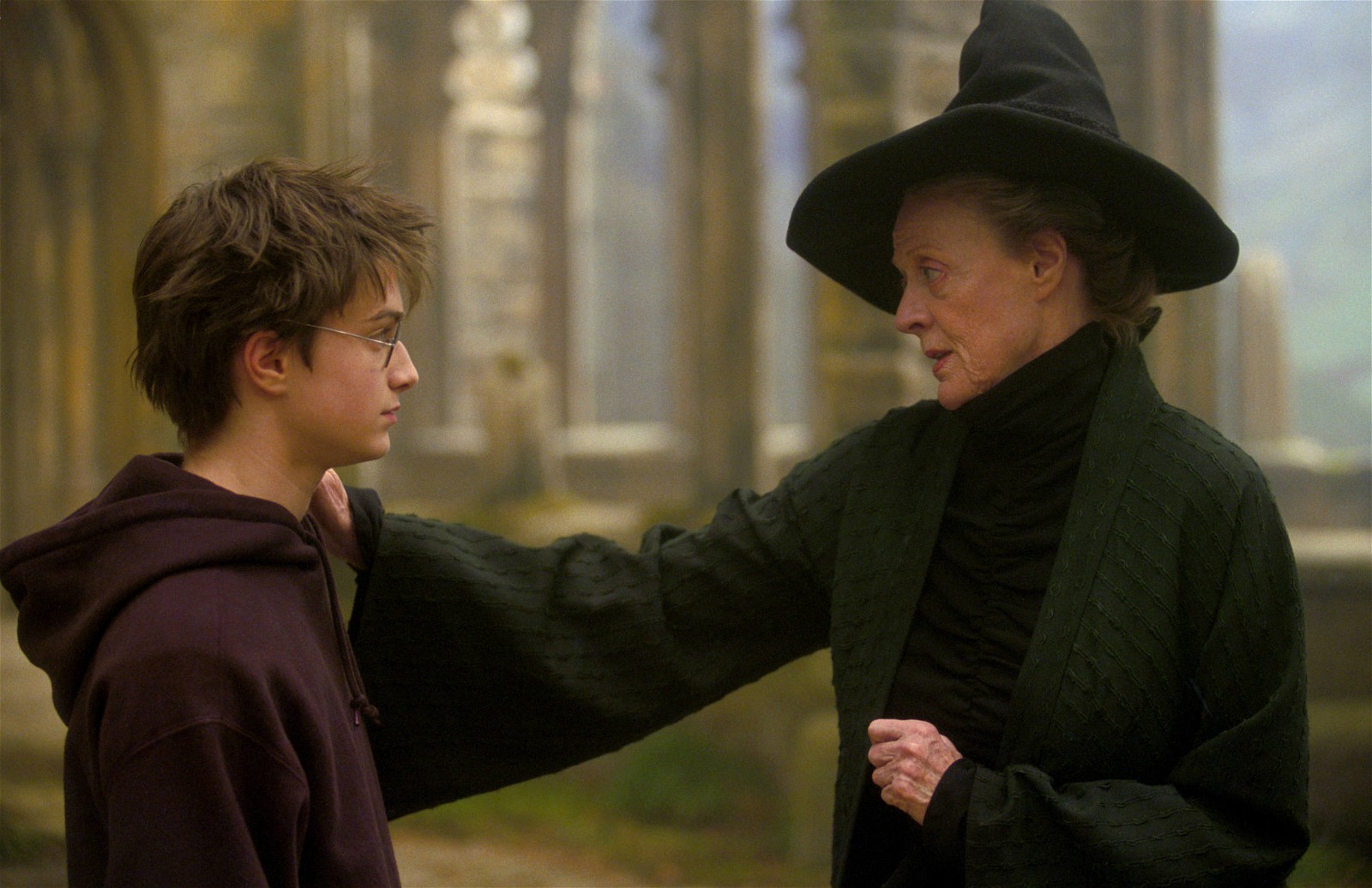 Dame Maggie Smith with Daniel Radcliffe