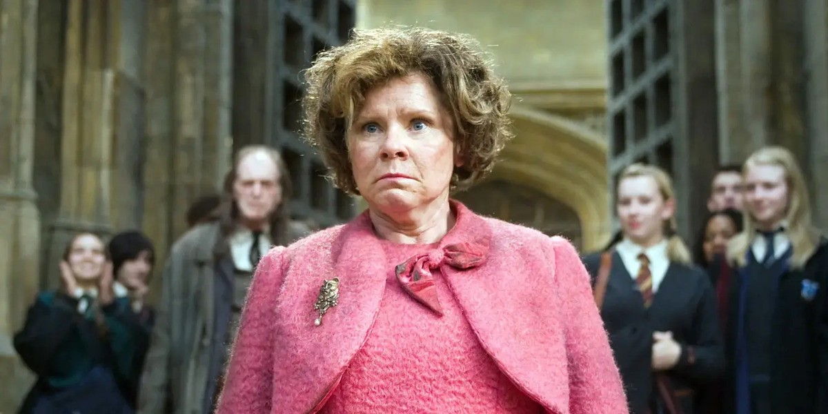 Imelda Staunton as Professor Dolores Umbridge in Harry Potter and the Order of the Phoenix