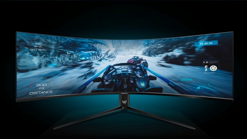The Predator Z57 comes with Dual UHD resolution at 120Hz.