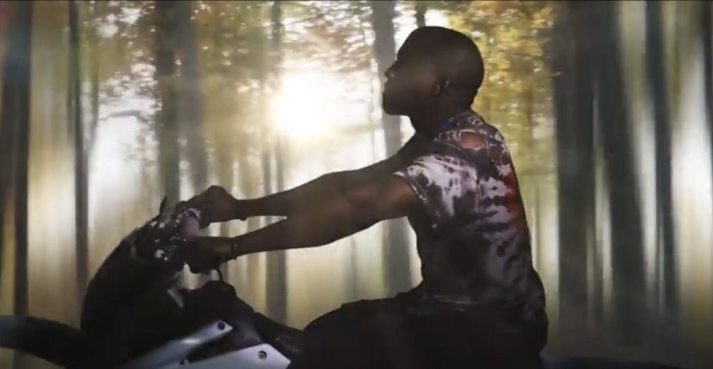 Kanye West in his music video Bound 2 