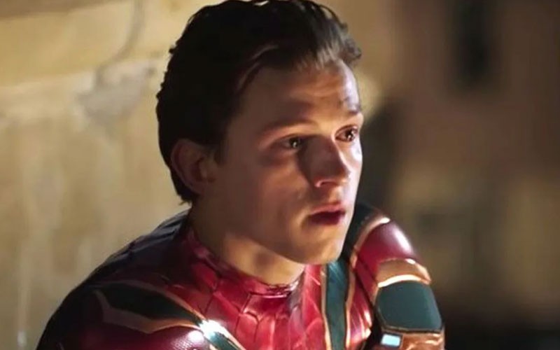 Tom Holland is sad in Spider-Man: Far From Home