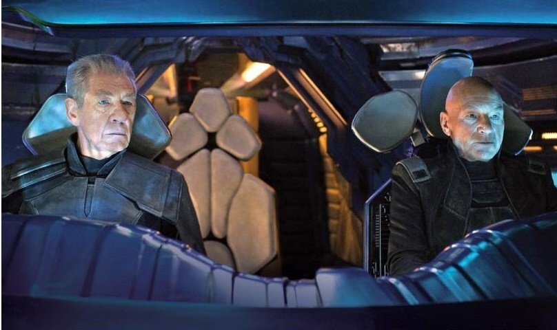 Ian McKellen and Patrick Stewart in X-Men: Days of Future Past
