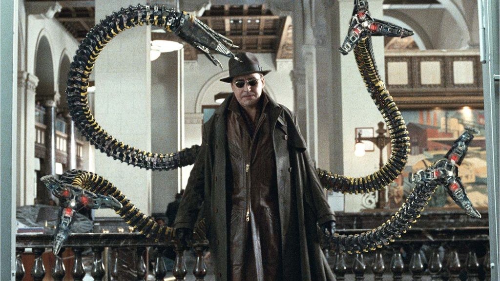 Spider-Man 2 (2004)Directed by Sam Raimi Shown: Alfred Molina (as Dr. Otto Octavius/"Doc Ock") © Sony Pictures