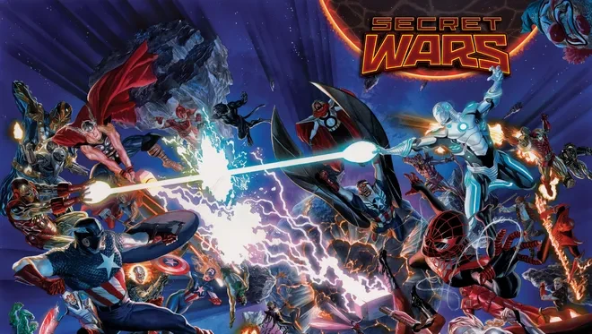 Secret Wars is slated to feature a multiversal showdown amongst various Marvel characters. Credit: Alex Ross/Marvel Comics