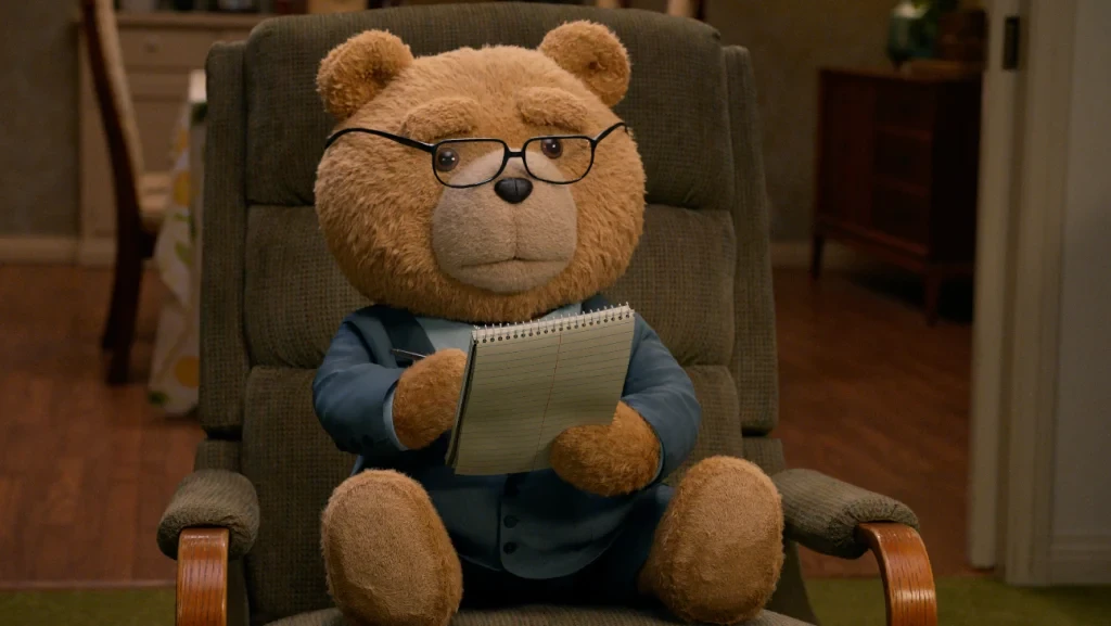 Seth MacFarlane as the voice of Ted in the new series.