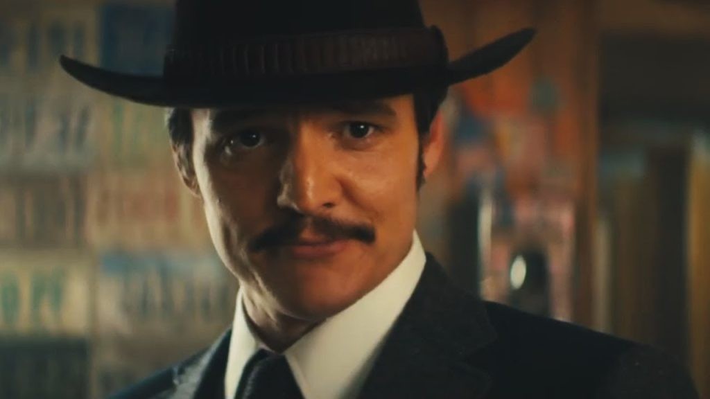 Pedro Pascal in a still from Kingsman: The Golden Circle 