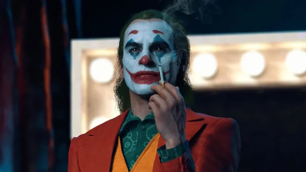 Joaquin Phoenix in and as Joker 