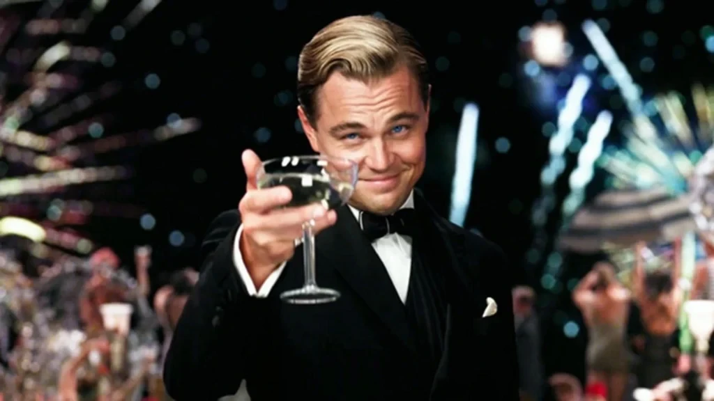Leonardo DiCaprio in a still from The Great Gatsby