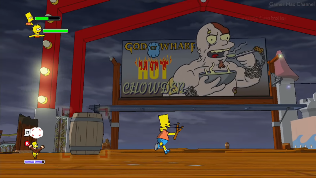 The Simpsons are infamous for numerous parodies and the God of War himself was no exception.