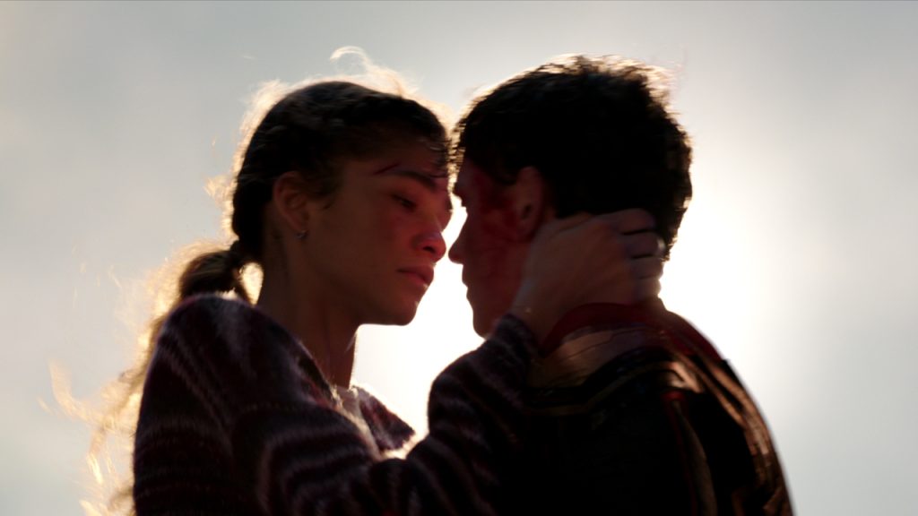 Zendaya and Tom Holland in a still from Spider-Man: No Way Home