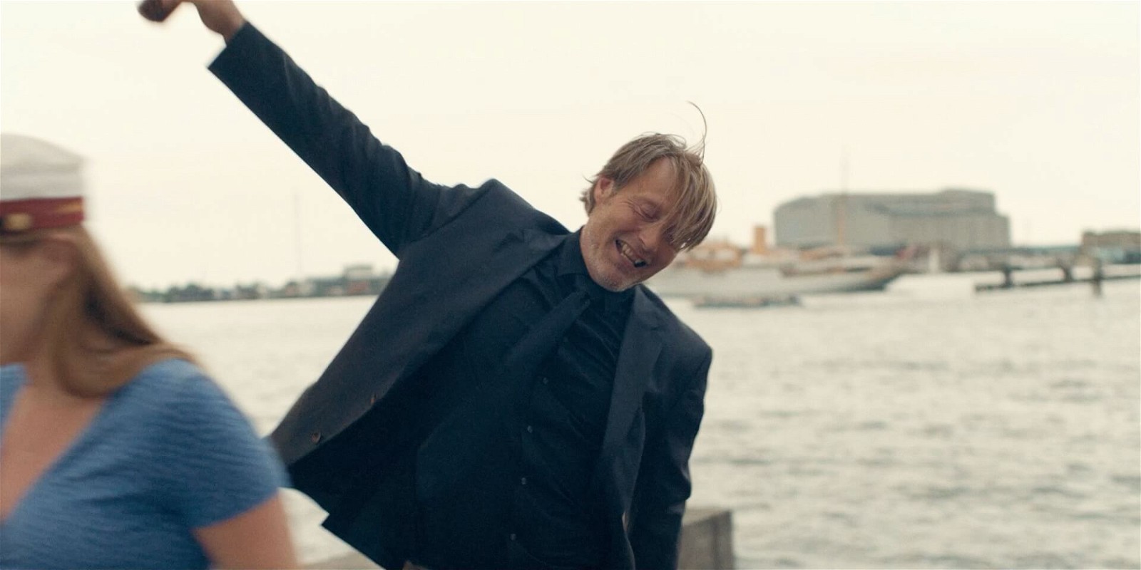 Mads Mikkelsen in the iconic dance scene of Another Round (2020)