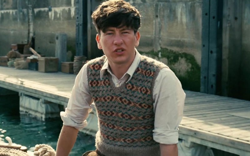 Barry Keoghan as his character in Dunkirk