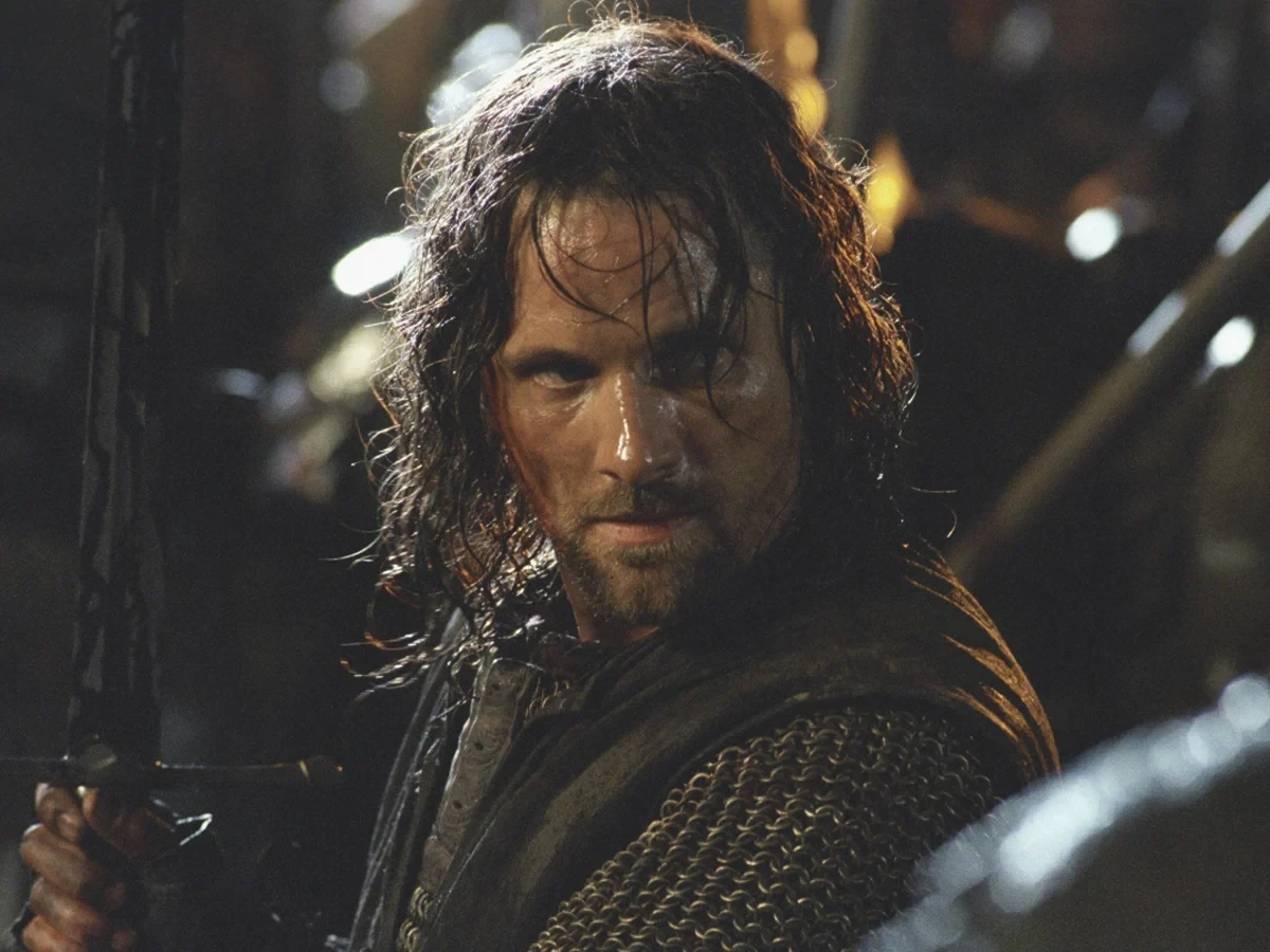Viggo Mortensen as Aragon in a still from the Lord of the Rings trilogy