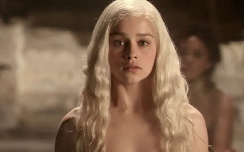 Emilia Clarke shocked as Daenerys Targaryen