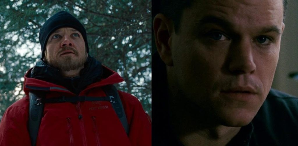 Jeremy Renner (left) headlined the fourth Bourne film over Matt Damon (right)